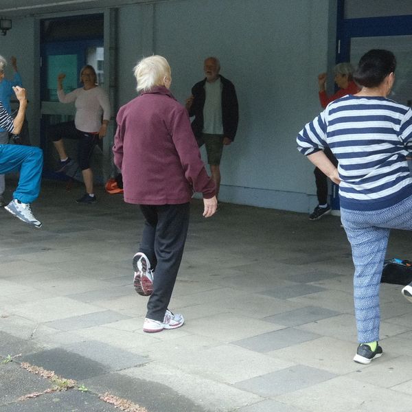 Gruppe Sport im Park