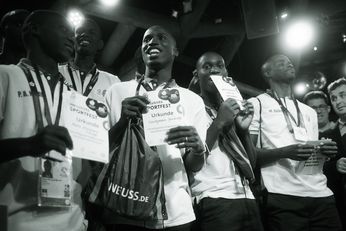 Gruppe der Delegation aus dem Senegal 